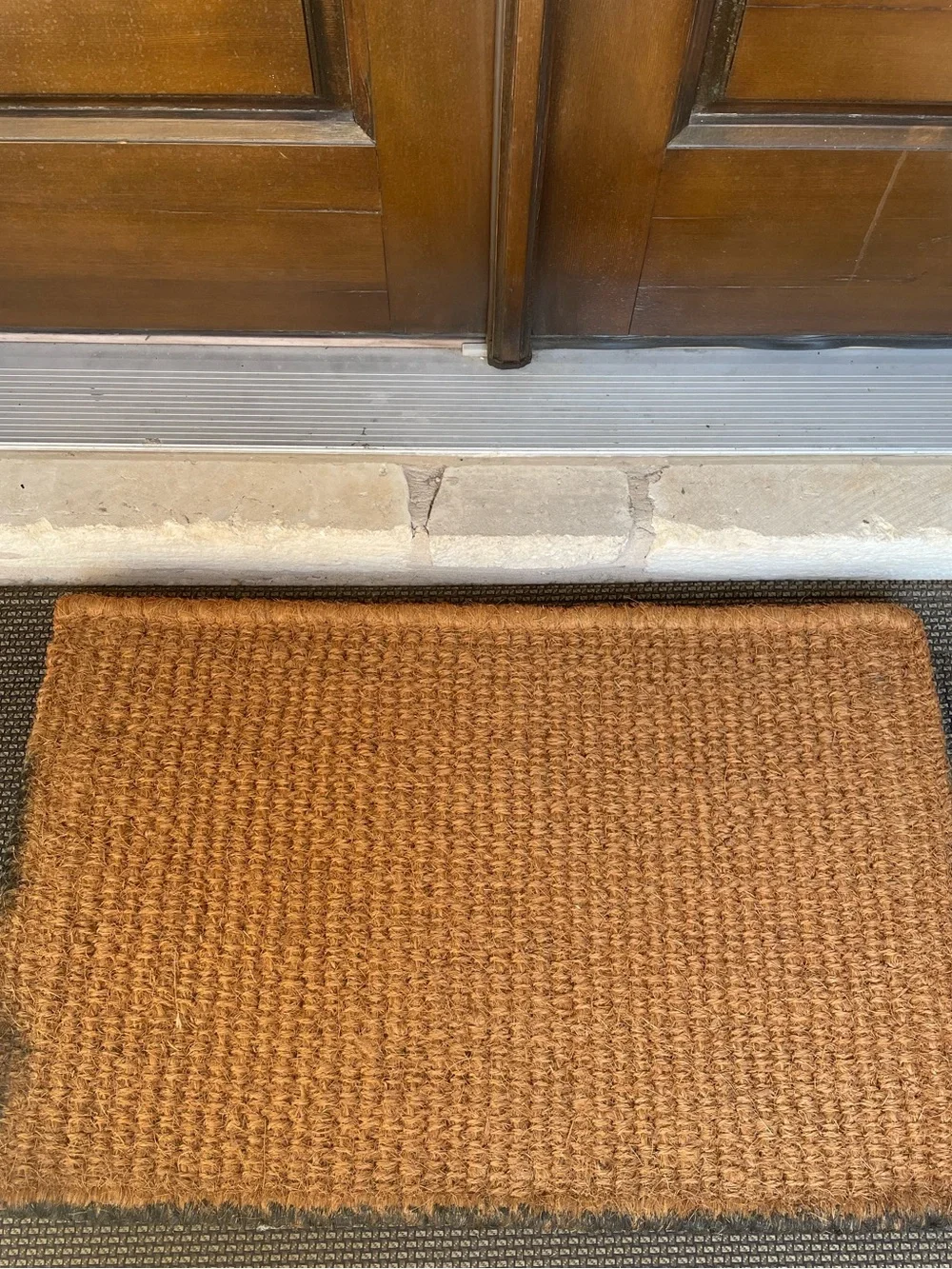 Halloween 'Happy Haunting' Orange & Black Doormat